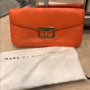 Marc by Marc Jacobs orange clutch